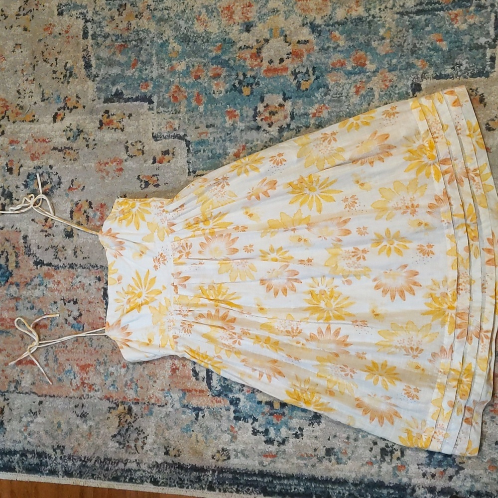 Women's vintage Gap size 2 sunflower summer print dress